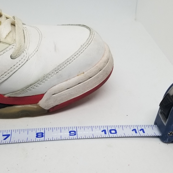 Nike Air Jordan 5 Retro GS White Fire Red V 440888-120 Boy's US 7Y Toro Laser - Picture 11 of 15